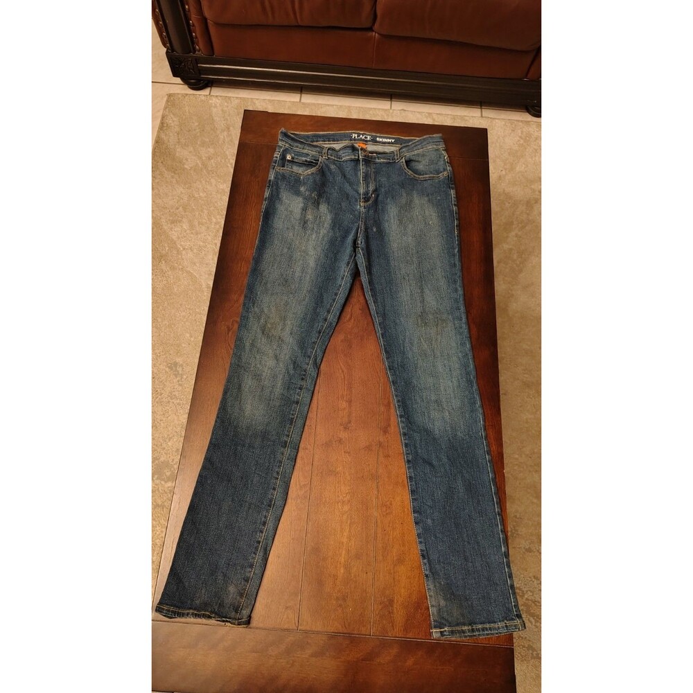 Place Girls Youths Cotton Denim Skinny Blue Jeans Pants Size 18